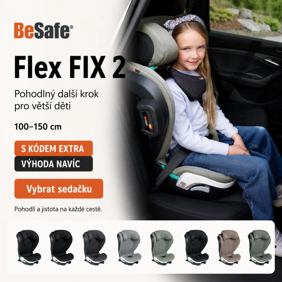 BeSafe Flex FIX 2 dark sand soft breeze